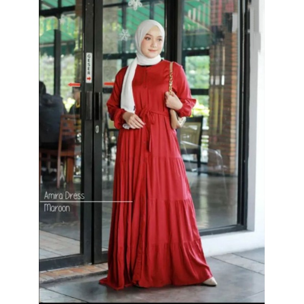 GAMIS POLOS FULL KANCING