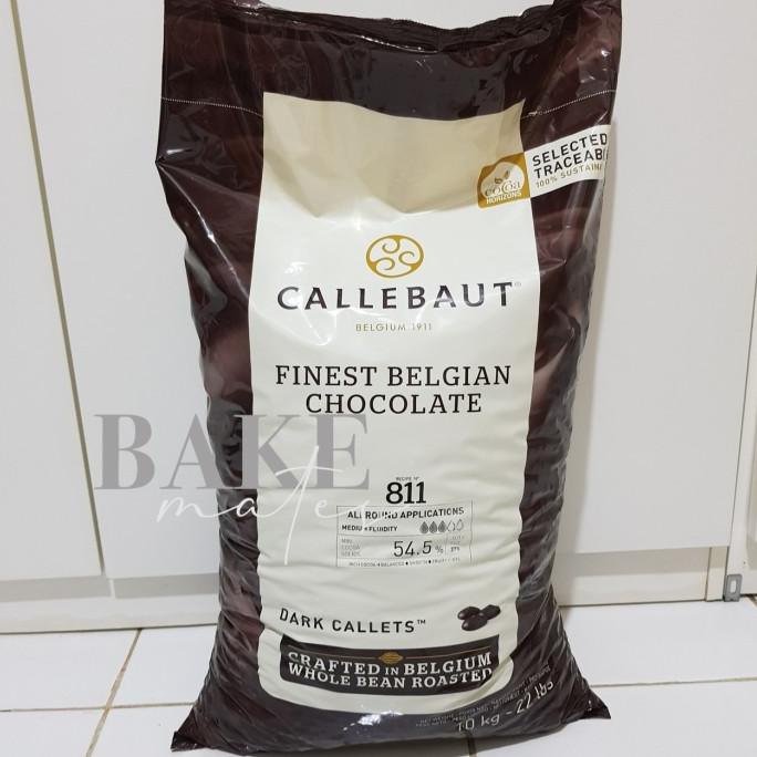 

Callebaut Chocolate 811 NV 54,5% Belgian Dark Cokelat Couverture 1 kg ---NEW---