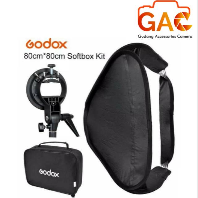 Softbox GODOX for flash S type with brecket 80x80cm