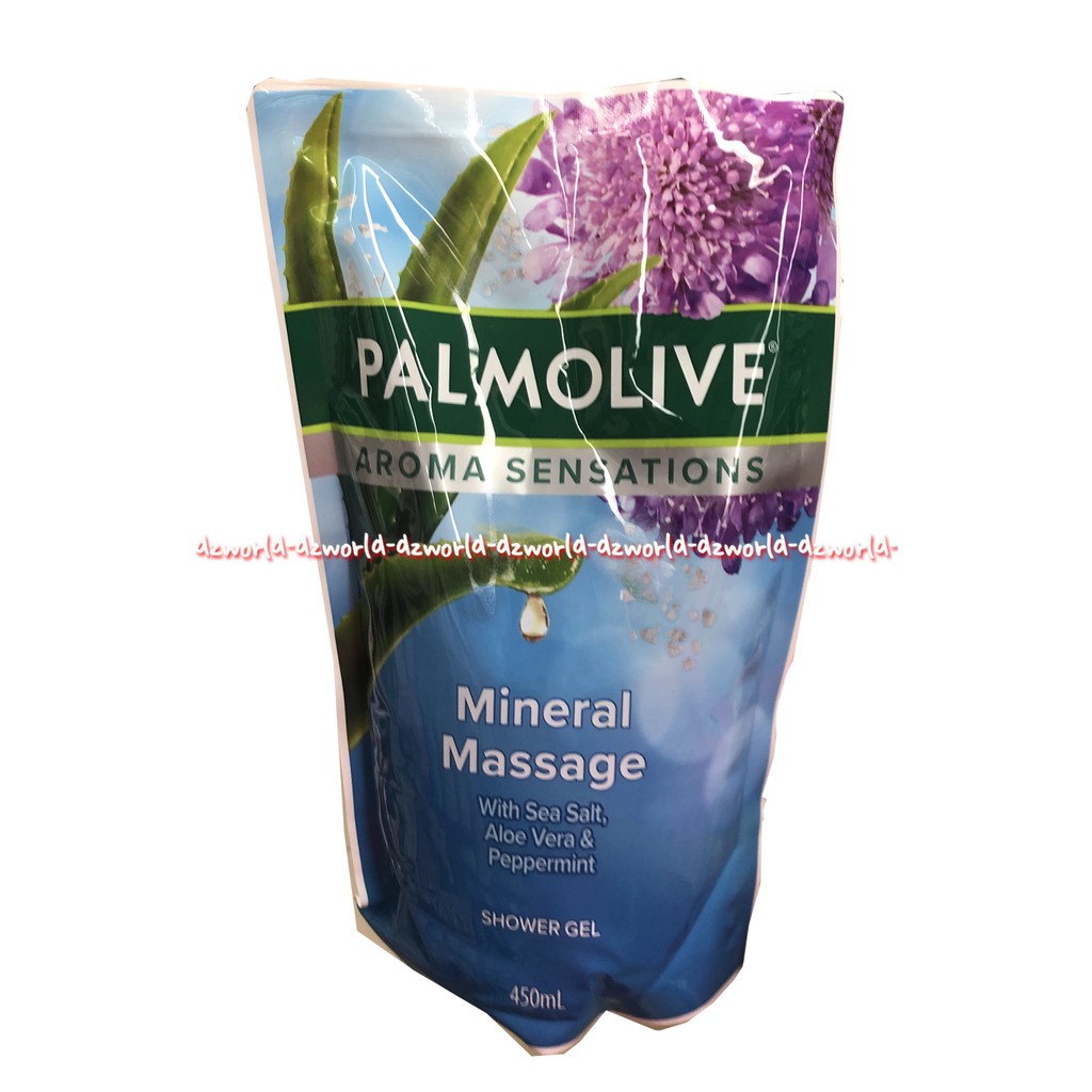 Palmolive Naturals Orchid 400ml Sensation Mineral massage Refill Sabun Mandi Palmolife Natural Pouch