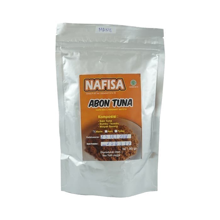 

ABON- ABON SEHAT NON MSG ABON NAFISA TUNA 90 G -MAKANAN-KERING.