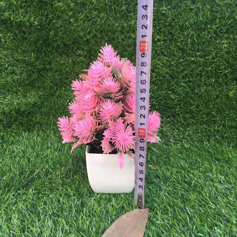 Pinus Rumput Bunga Plastik Pot Tanaman Simulasi Tanaman Hijau Kecil Pot-2