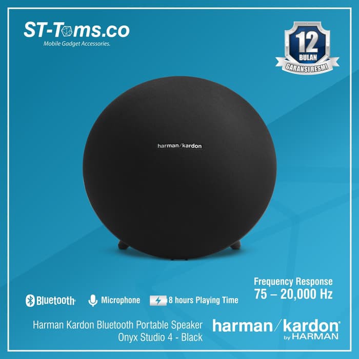Harman Kardon Bluetooth Portable Speaker Onyx Studio 4 - Black