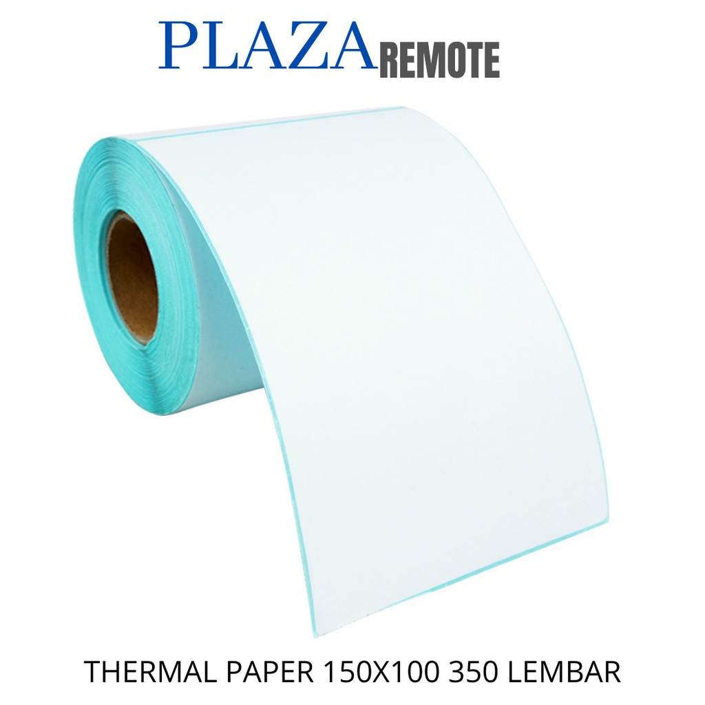 THERMAL PAPER STICKER 150 X 100 MM 350 LEMBAR UNTUK CETAK LABEL EXPEDISI PRINTER ZEBRA DLL