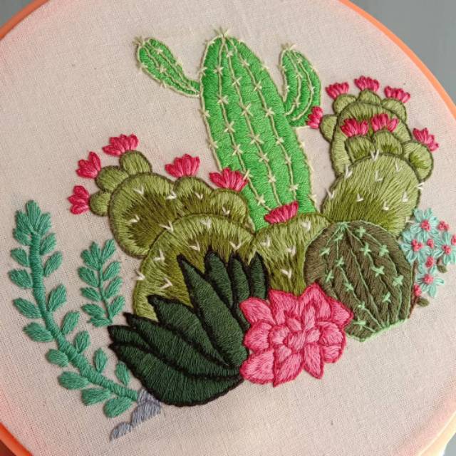 Custom hiasan dinding. Hoop Art.