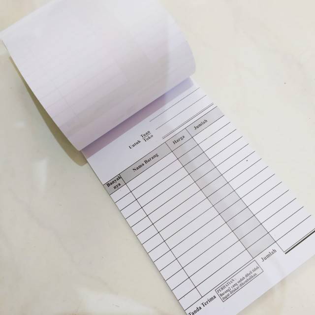 Nota Kontan 1 Rangkap / 1 ply Murah