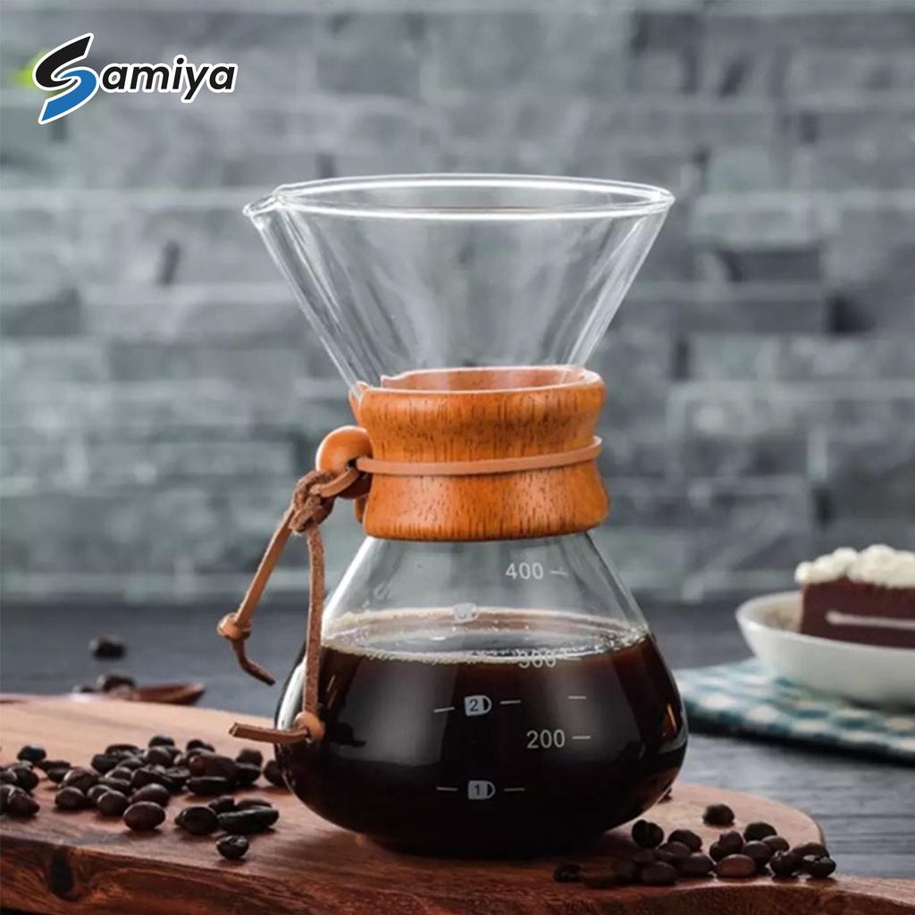 chemex coffee pot pour over 400ml / coffee server v60 / kopi server v60 / cloud coffee pot