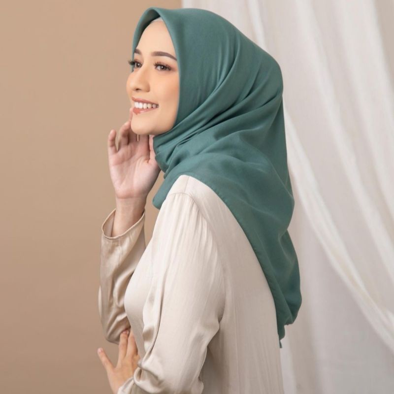 JILBAB VOAL PLAIN ULTRAFINE VOAL IRON LOGO HEAVEN LIGHTS-Peacock