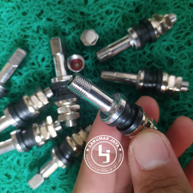 Pentil Panjang Besi Tubeless Motor Mobil Drat Dalam tubles DOP PENTIL TUBELES
