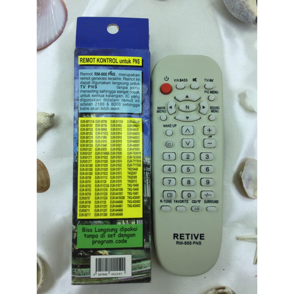 Remot / Remote TV Panasonik Tabung MULTI CHUNGHE tanpa setting series