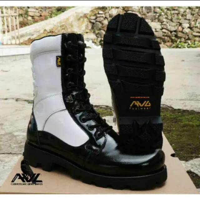 SEPATU PDL PROVOS TNI KULIT KILAP
