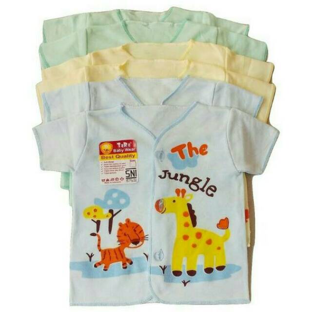 Murah Baju  Bayi  Lengan  Pendek Tara New Born  Warna 