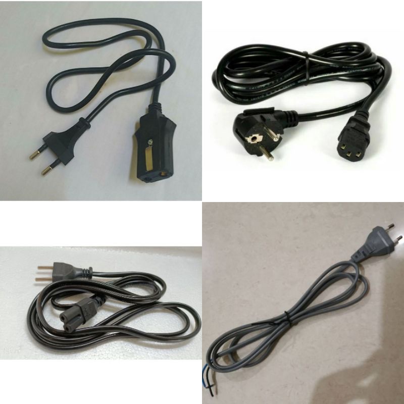 Kabel Power CPU Listrik~Kabel Power Buntung~Kabel Power Angka 8~Kabel Power Mug Listrik