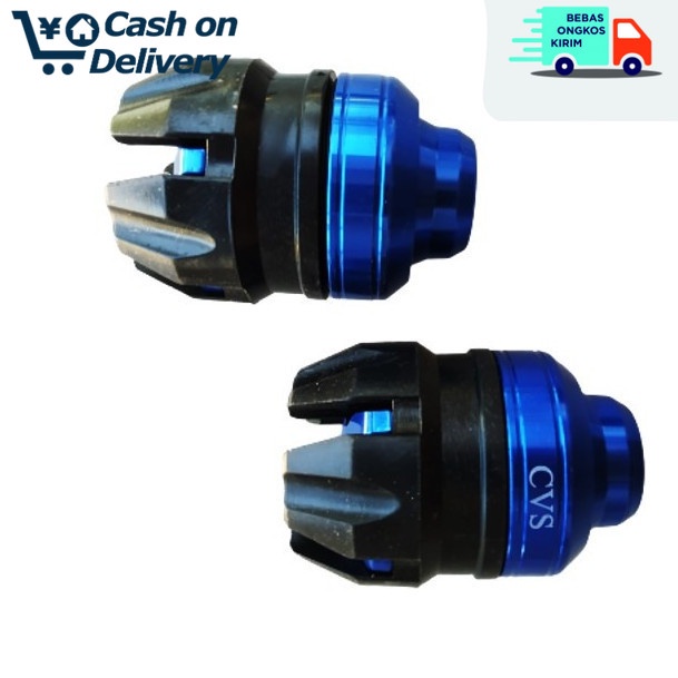 COD BIRU [PROMO] Jalu As Roda Depan CNC Model Bulat/Buah naga universal