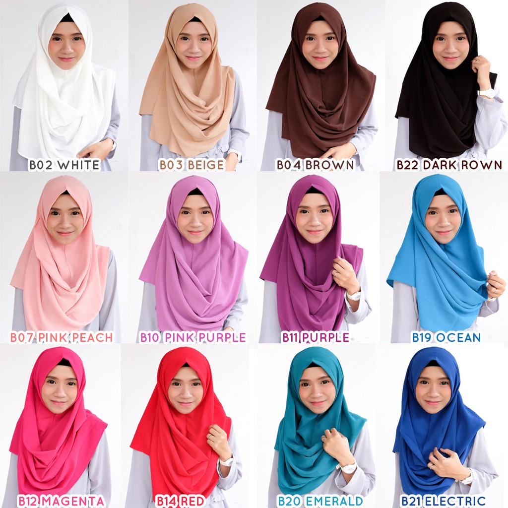 SISTERCLOZETTE PASHMINA INSTANT PASTAN HIJAB INSTANT