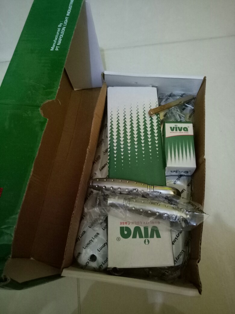 Kunci Pintu Besar Gagang Bulat Silinder Kumplit Set 25 Cm L Gagang L Handle Hawaii