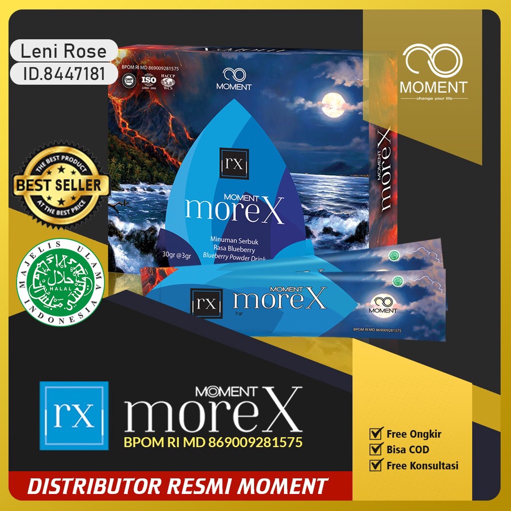 MOMENT MOREX VITAMIN VITALITAS KESEHATAN  PRIA DEWASA KUAT TAHAN LAMA
