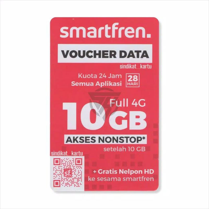 Voucher Smartfren Nonstop 10gb 28 Hari Gratis Nelpon Sesama Smartfren Bisa Kirim Kode Via Chat Shopee Indonesia