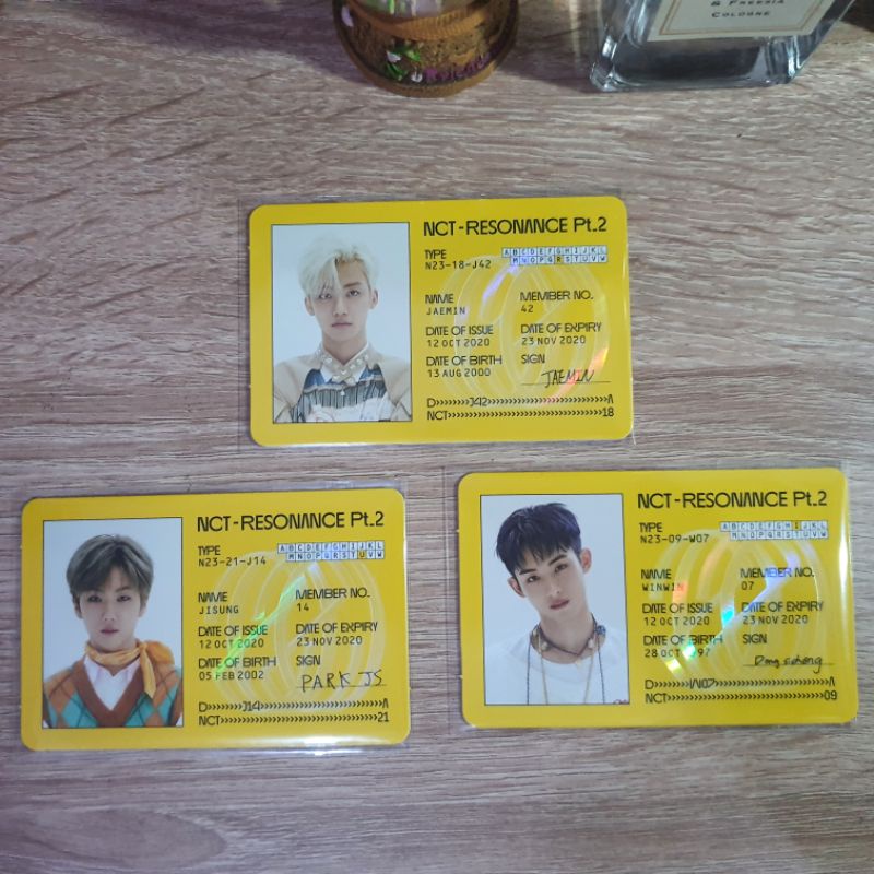 ID Card Departure Jaemin Jisung Winwin