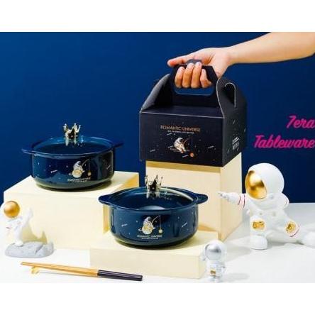 SET MANGKOK KERAMIK MOTIF ASTRONOT UNIK&LUCU - YOYOSOO