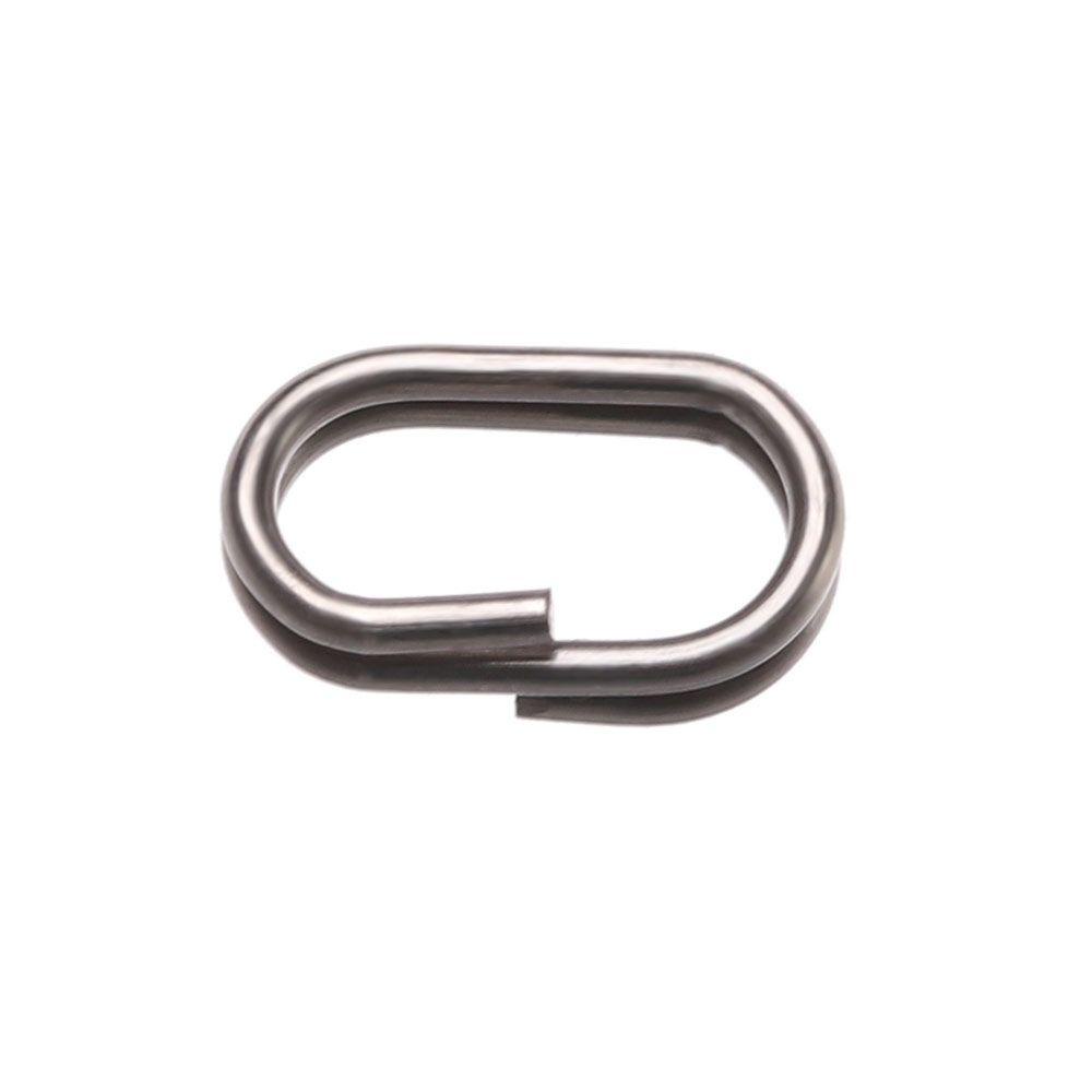 TOP Memancing Gantung Snap Portable High Quality Fast Lock Stainless Steel Line Tackle Oval Split Rings