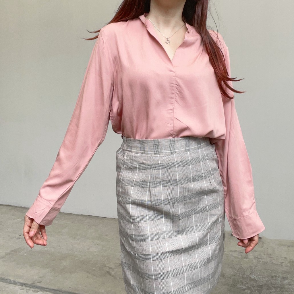 SL321 - Mini Skirt Rok Kotak Kotak Lipit Rok Ulzzang