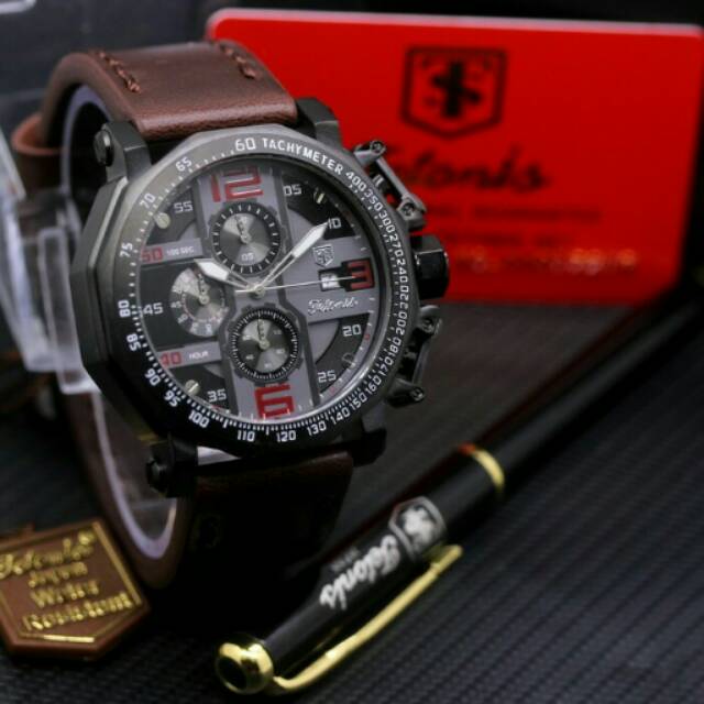 Jam Tangan Pria Tetonis Original Chrono Aktif