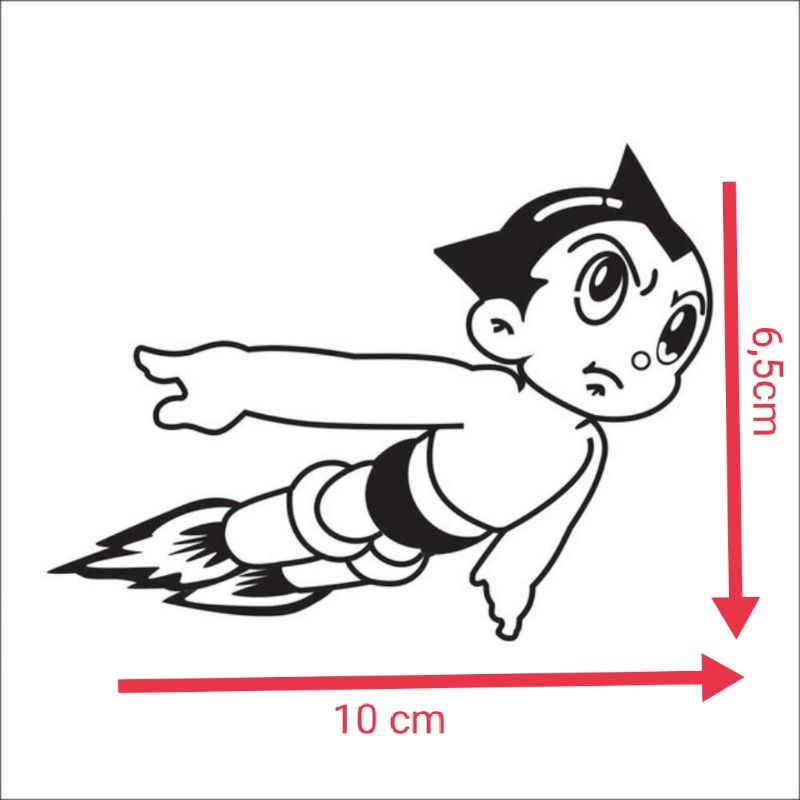 Sticker astroboy stiker cutting