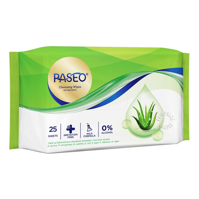 PASEO ANTI BACTERIAL WIPES Tisu Basah 25s