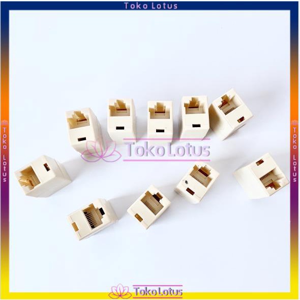 BAREL RJ45 10PCS COUPLER FEMALE TO FEMALE (BAREL RJ 45)