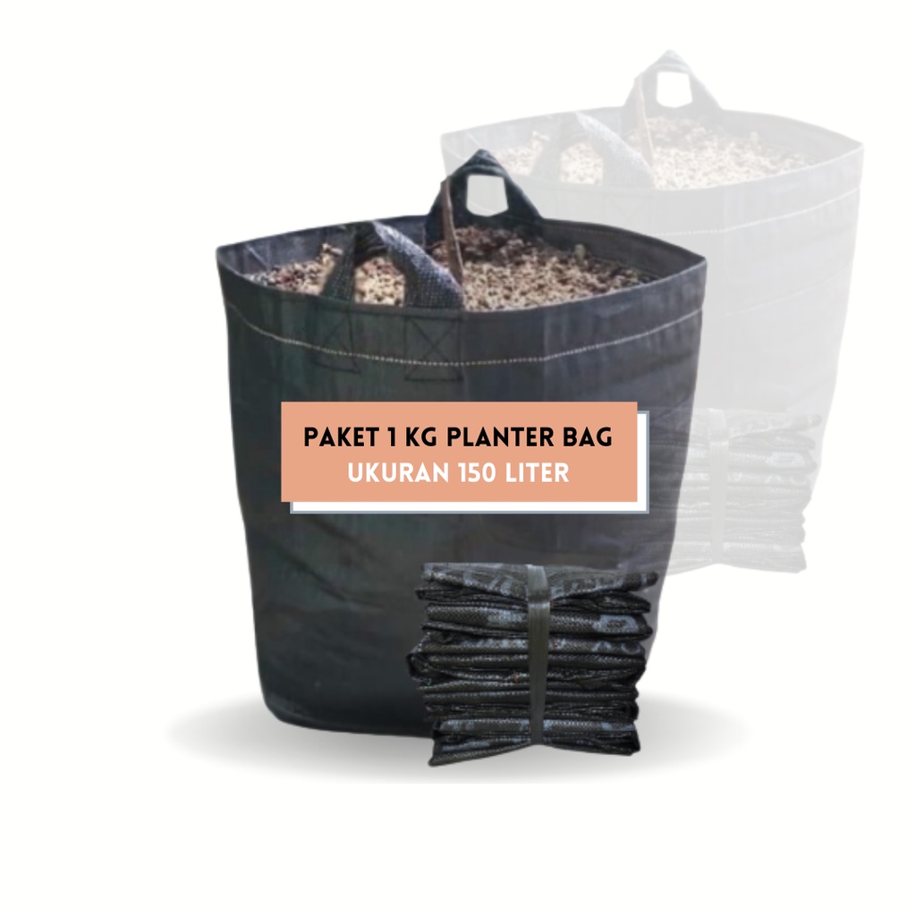 Jual Paket Hemat Planter Bag Ukuran 150 Liter 1 Kg Isi 4 Pcs Planterbag