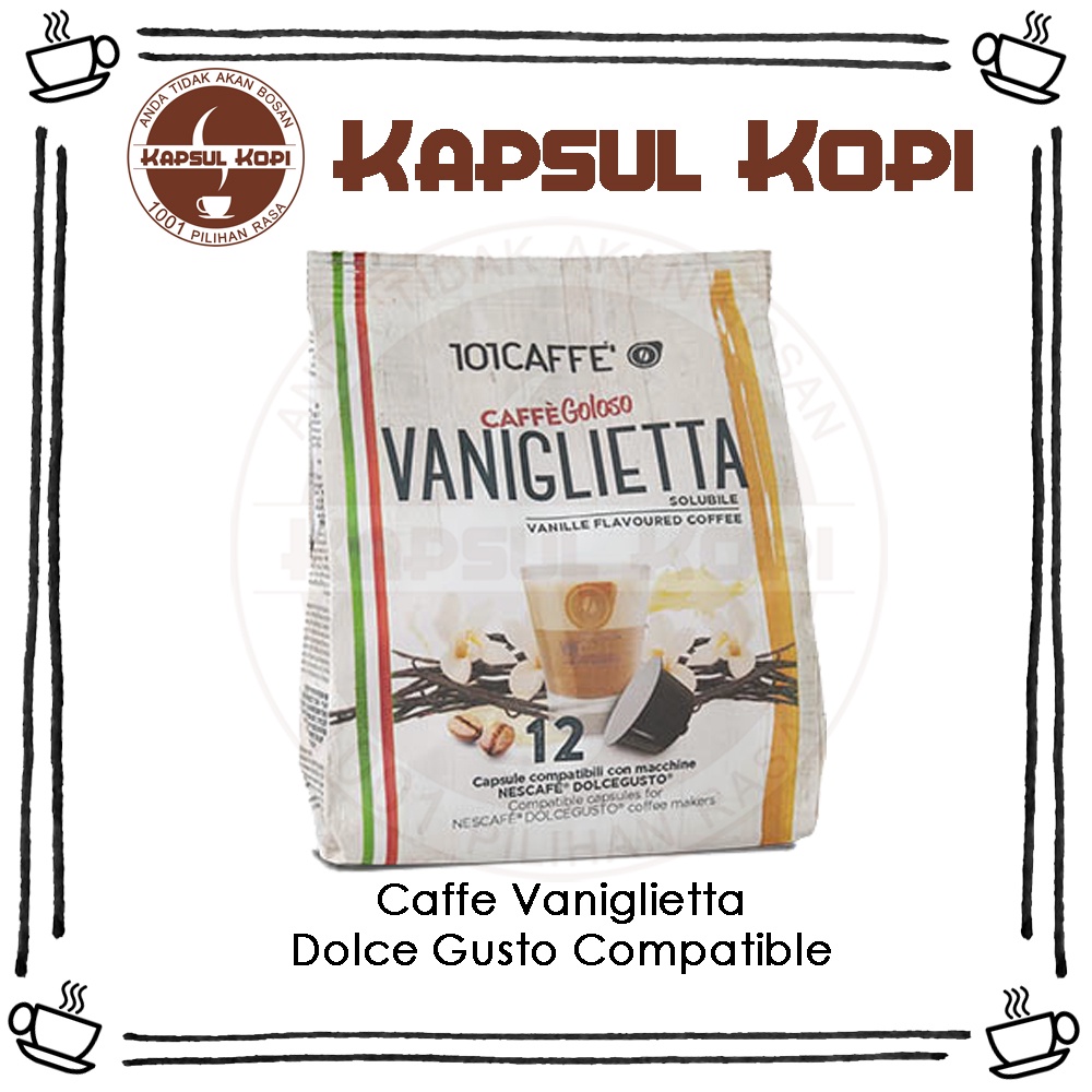 

Caffe Vaniglietta Kapsul Kopi Import Dolce Gusto Compatible Coffee