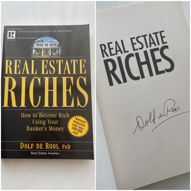 Real Estate Riches SIGNED COPY by Dolf de Roos, PhD (Import, Bahasa Inggris, Original)