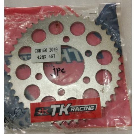 GEAR GIR BELAKANG CBR150R NEW , CBR 150 R NEW 2019 TK RACING 428*46  LUBANG 6