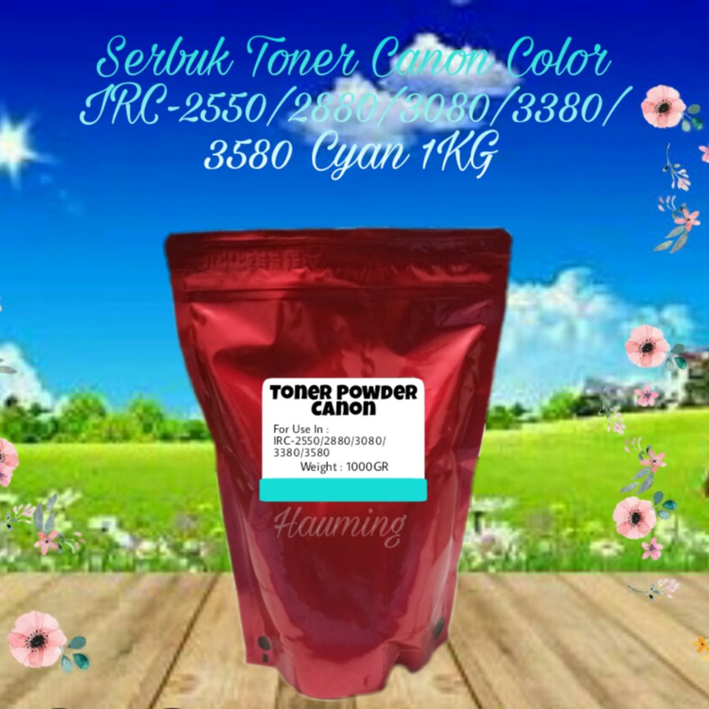 Serbuk Toner Canon NPG35 NPG 35 IR C2550 C2880 C3080 C3380 C3580 IRC-2550 2880 3080 Cyan 1kg