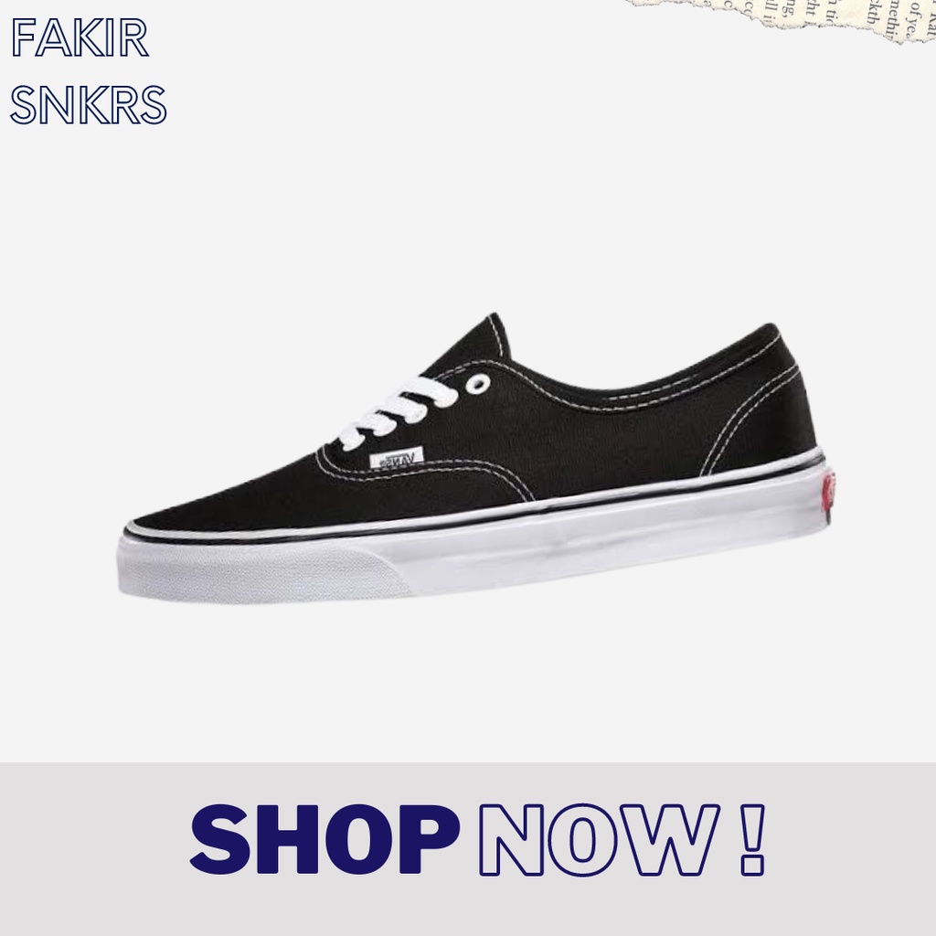 VANS AUTHENTIC BLACK WHITE