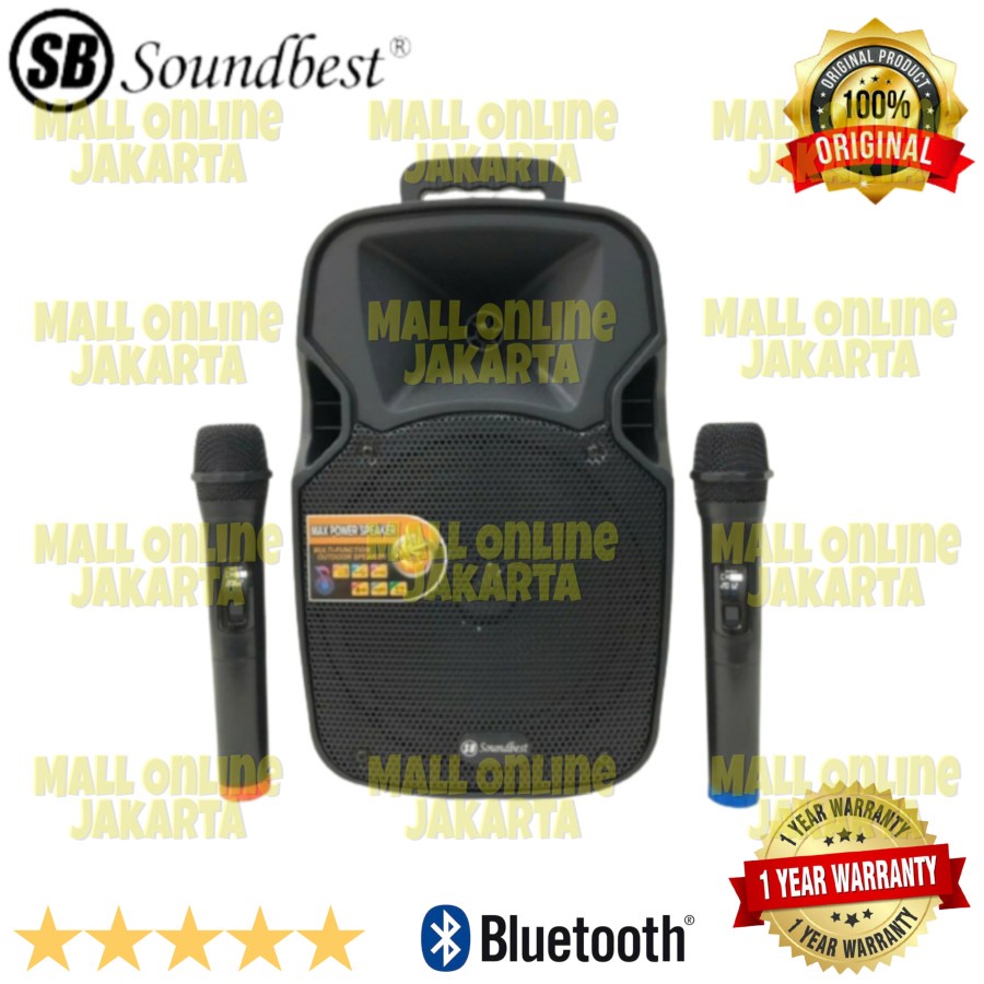 Speaker Aktif portable soundbest 8 inch ft8 salon bluetooth ft 8 aktiv