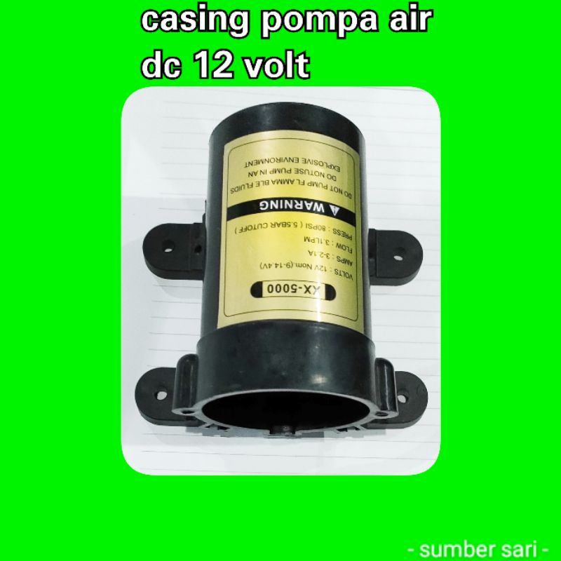 casing pompa air dc 12 volt