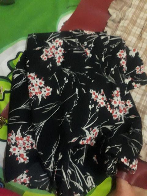 Supplier Jumbobigsize: Kode 1272 Delly Flowy Tunic Jumbo Bigsize Besar Plussize Solo