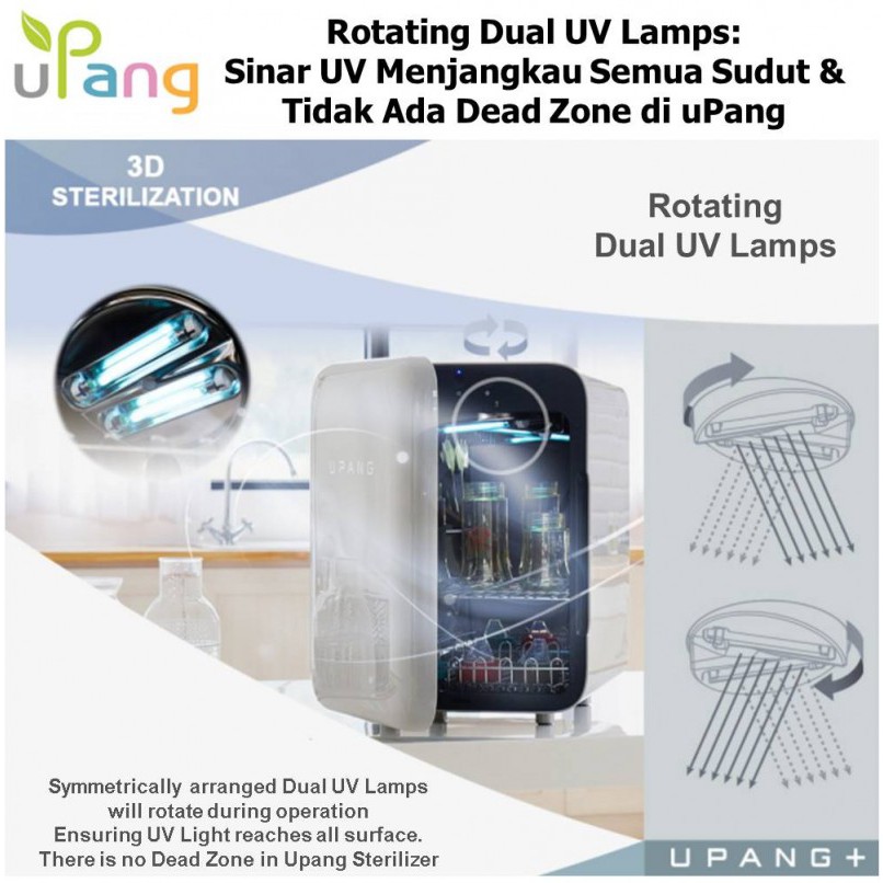 uPang PLUS+ 8th Generation UV Sterilizer Tanpa Air (Seri DELAPAN)