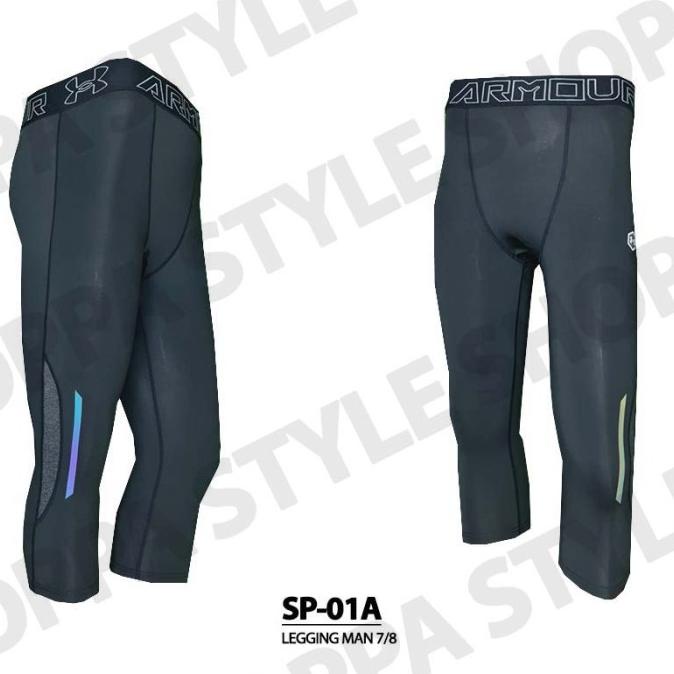 PREMIUM CELANA LEGGING SPORT 7/8 COWOK PRIA GYM SENAM FITNESS OLAHRAGA