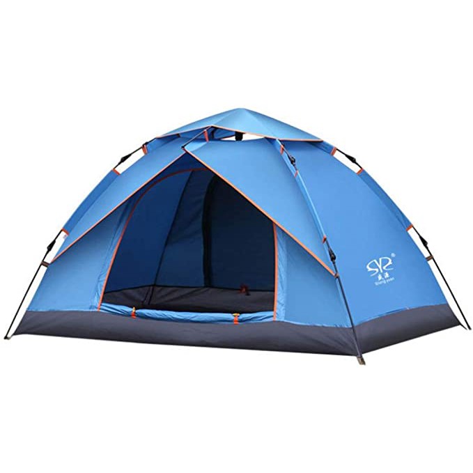 Tenda Camping Outdoor Automatic Double Layer Double Door Kap 2-3p