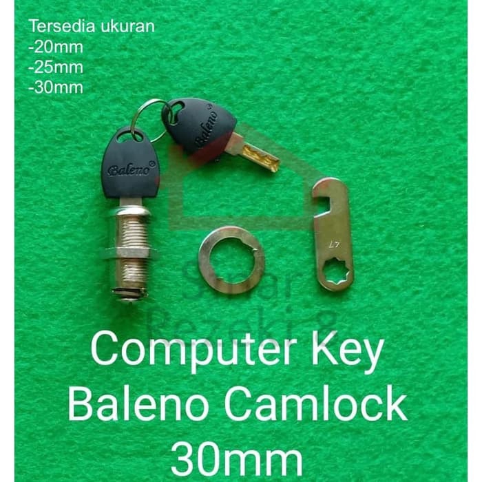 Cam Lock 30 MM BALENO MASTER KEY LIPAT / Camlock Kunci Loker Besi Kait