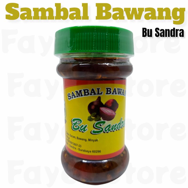 

SAMBAL BAWANG PEDAS - Sambal Bawang Bu Sandra sambal bawang goreng bumbu makanan sambel bawang khas surabaya uleg/kering/sachet/uleg/original