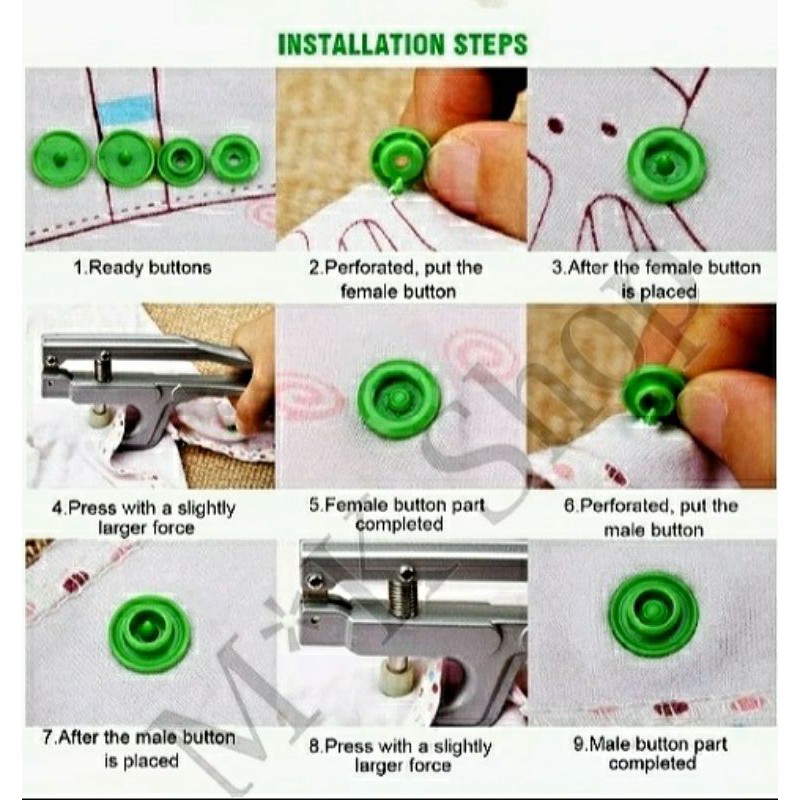 Snap Plier/Tang press kancing tip