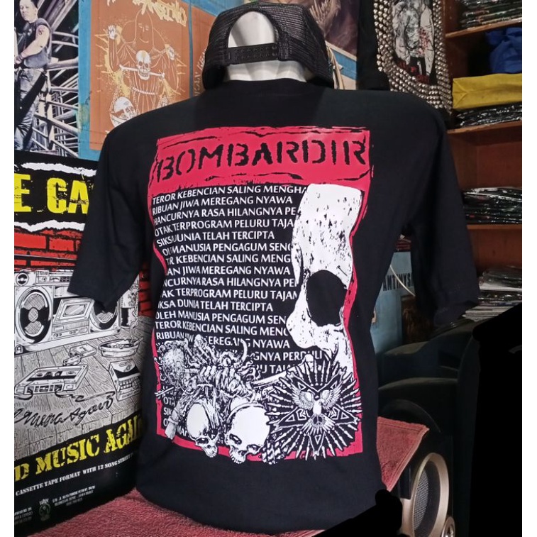 jual kaos punk BOMBARDIR