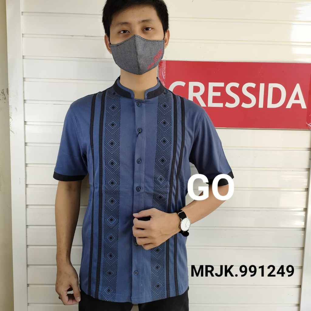 BB CRESSIDA KAOS KOKO LENGAN PENDEK pria bahan katun mrjk 100% Original