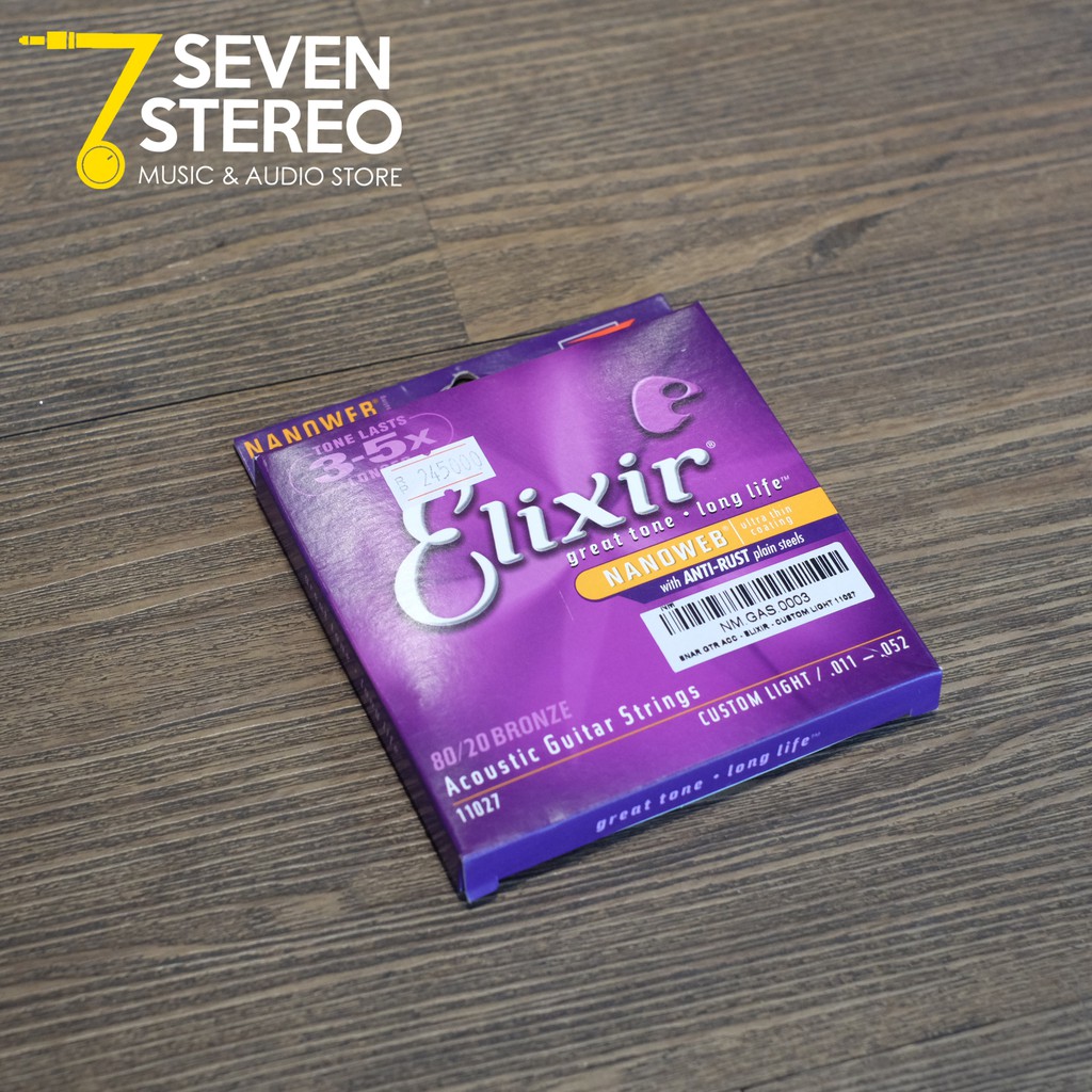 Elixir 11027 Nanoweb Acoustic Guitar String