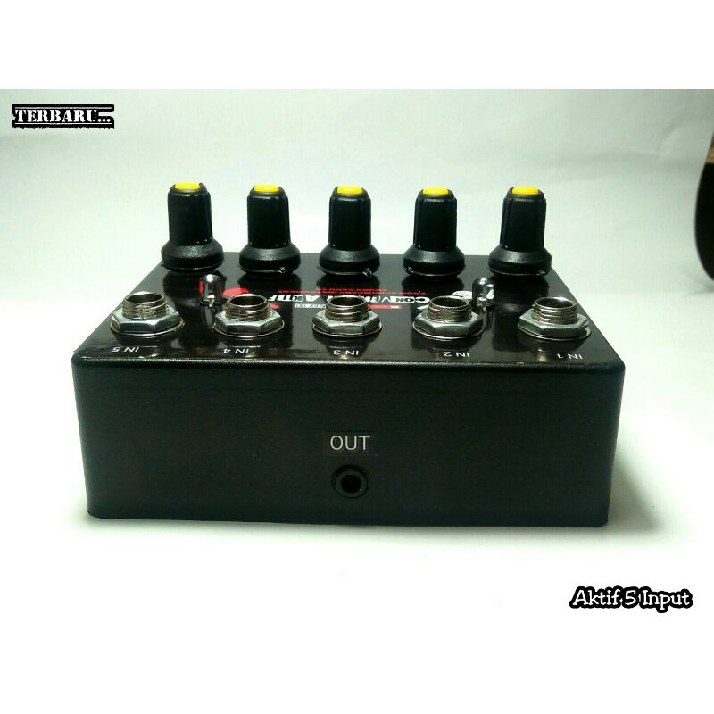 Converter Aktif 5 Input (Solusi Suara Gitar Pelan Saat Pakai Converter Pasif)j