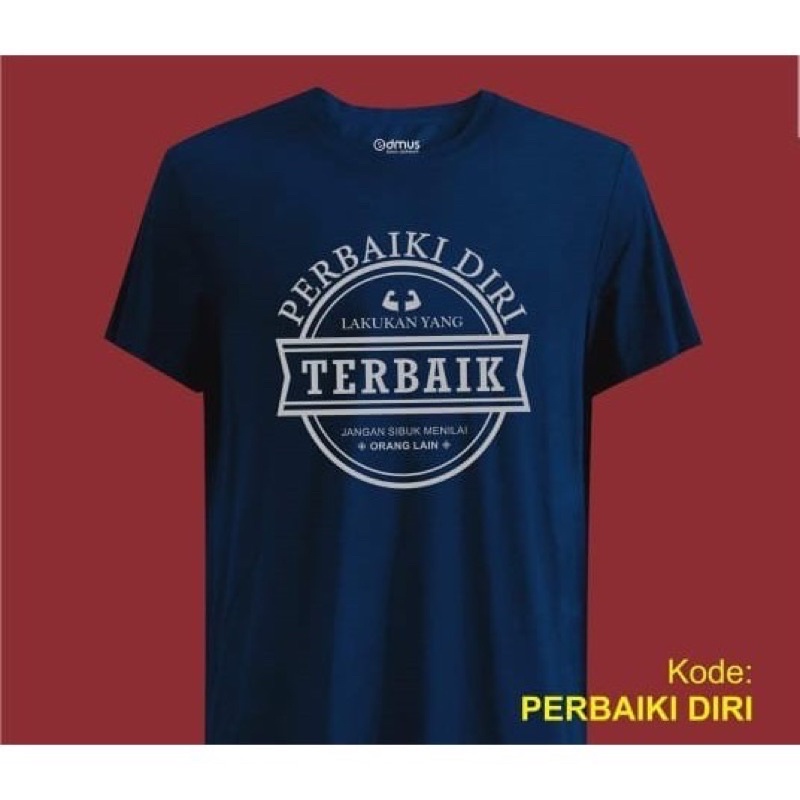 KAOS KATA KATA BAJU KAOS T SHIRT PRIA WANITA DISTRO TULISAN KATA KATA BIJAK MURAH COWOK CEWEK NAVY